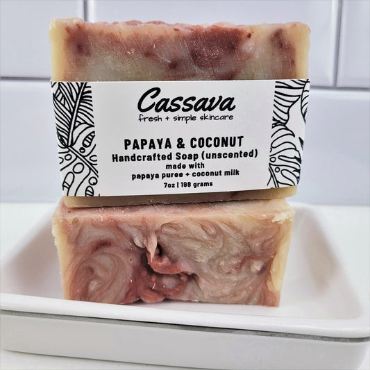 Papaya and Coconut Soap Bar